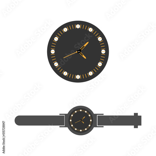 watch flat illustration