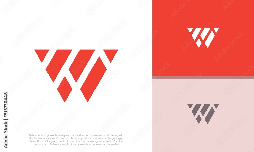 Initials M logo design. Initial Letter Logo. Initials M logo design. Initial Letter Logo.