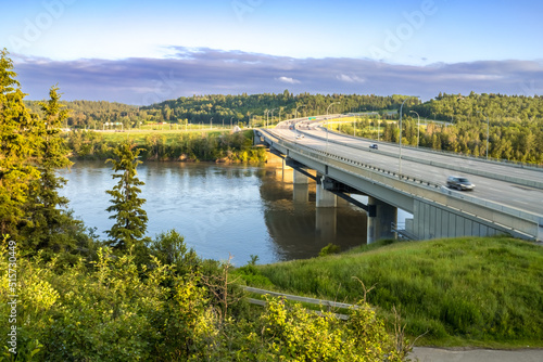 The Quesnell Bridge, Edmonton, Alberta, Canada photo