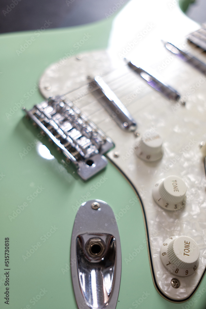Electric Guitar close-up over strings portrait Electric Guitar close-up over strings portrait