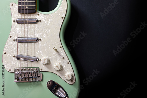 Electric Guitar close-up front view landscape