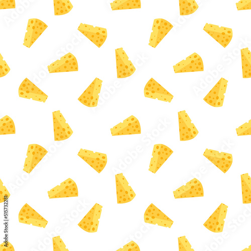 Cheese seamless background. Cheese pattern