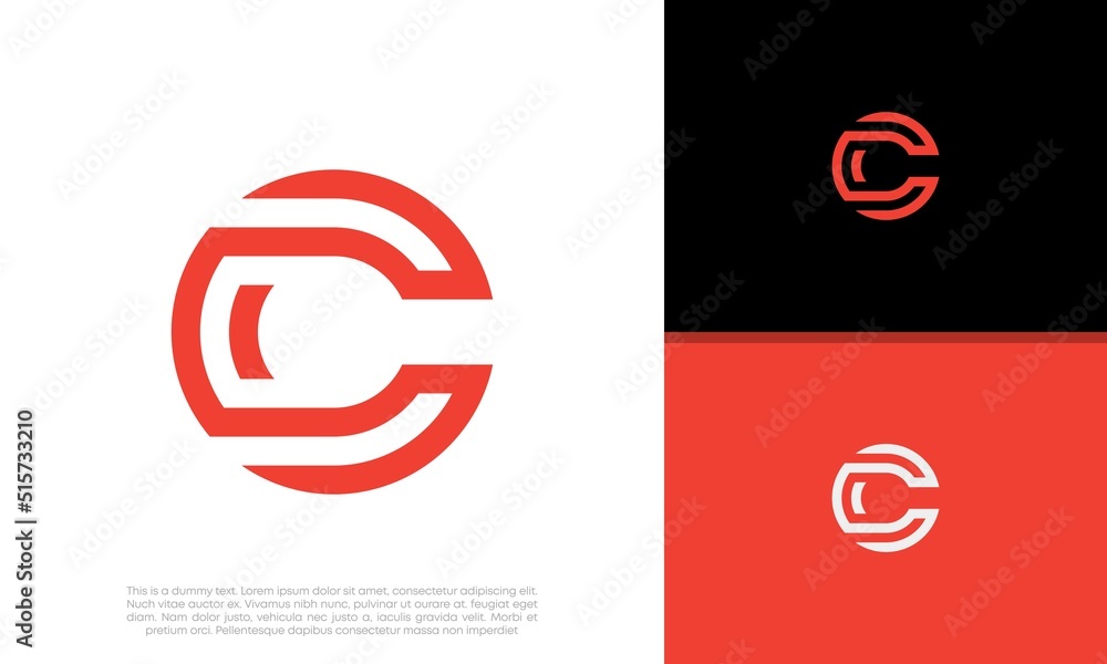 Initials C logo design. Initial Letter Logo. Initials C logo design. Initial Letter Logo.