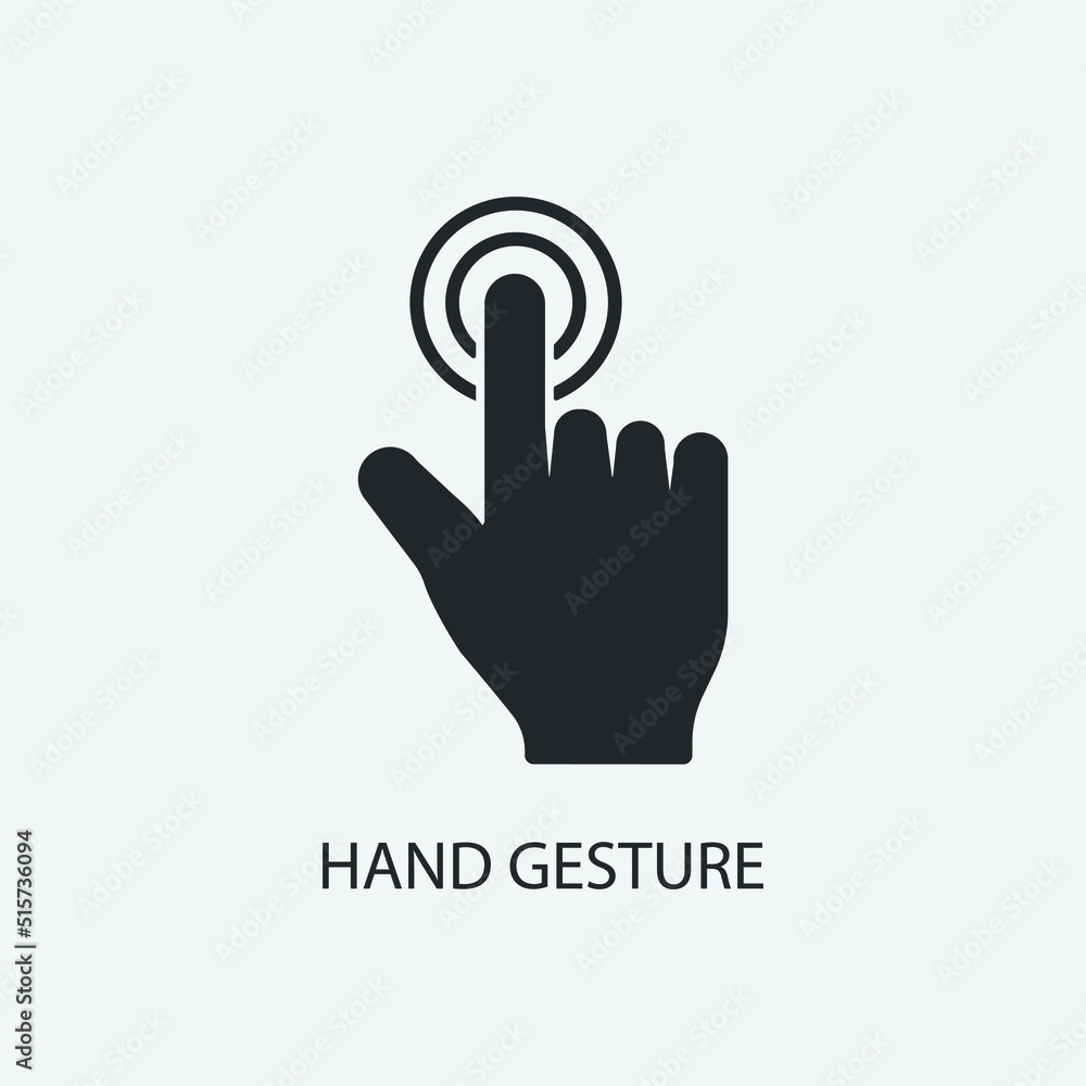 hand gestures touchscreen vector icon illustration sign hand gestures touchscreen vector icon illustration sign