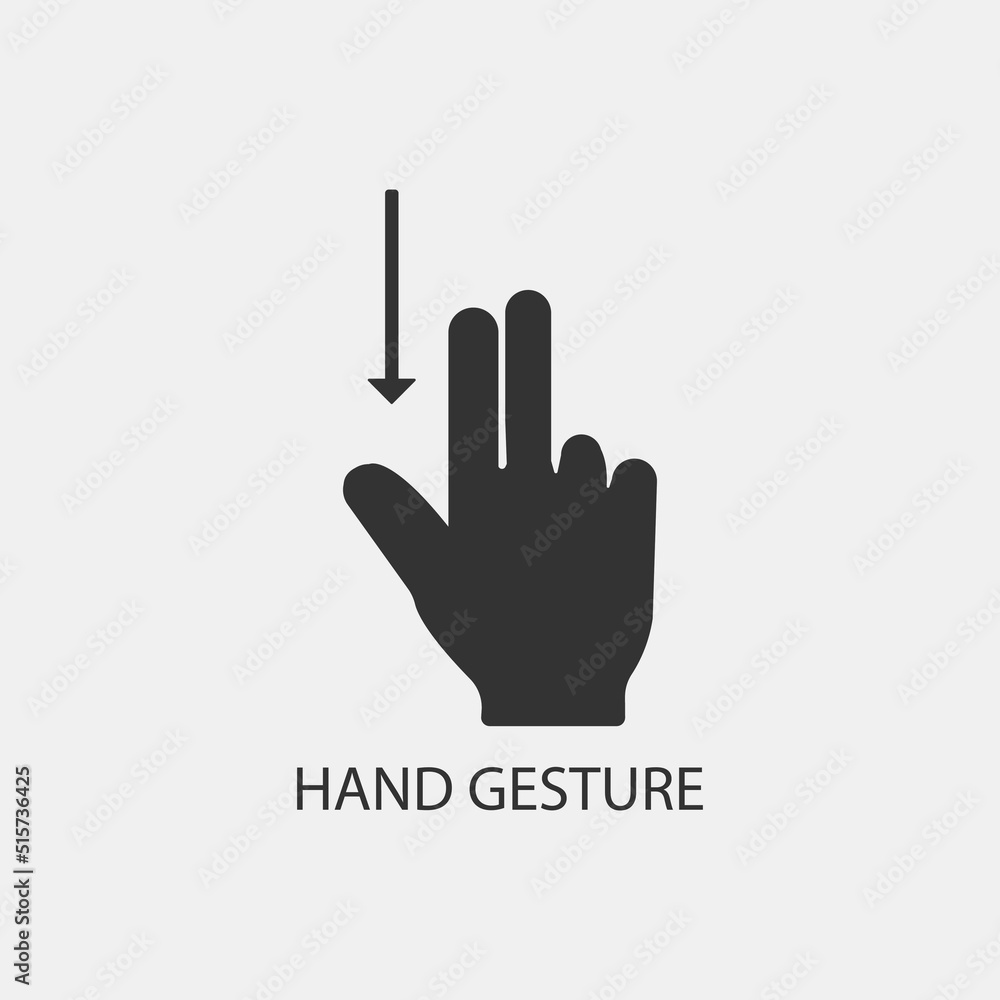 hand gestures touchscreen vector icon illustration sign hand gestures touchscreen vector icon illustration sign