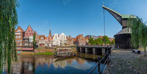 Canvastavla Stintmarkt in der Altstadt von Lüneburg