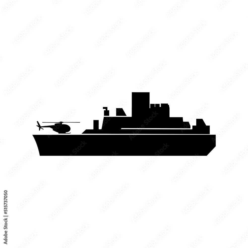 ship warship submarine tank vector icon illustration sign 