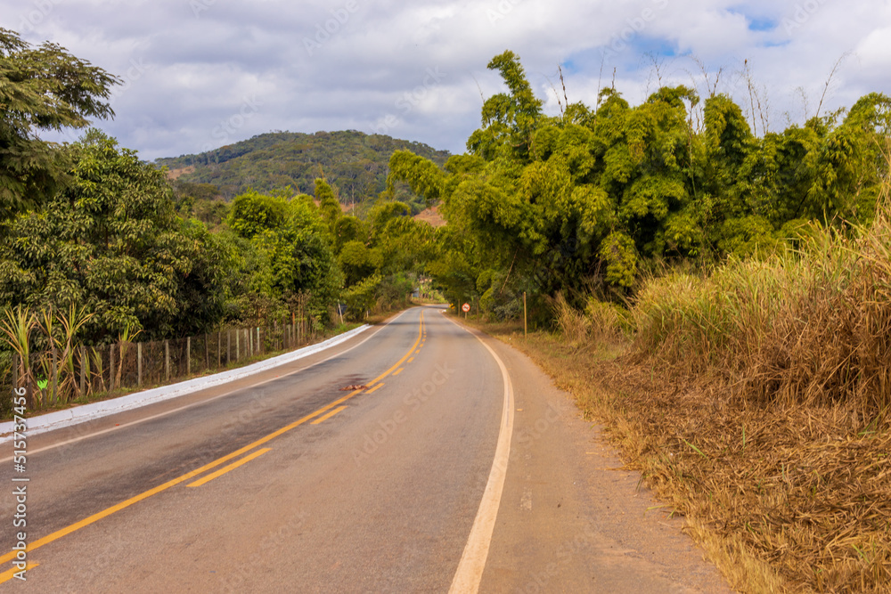 BR-120 road in the Córrego da Laje district