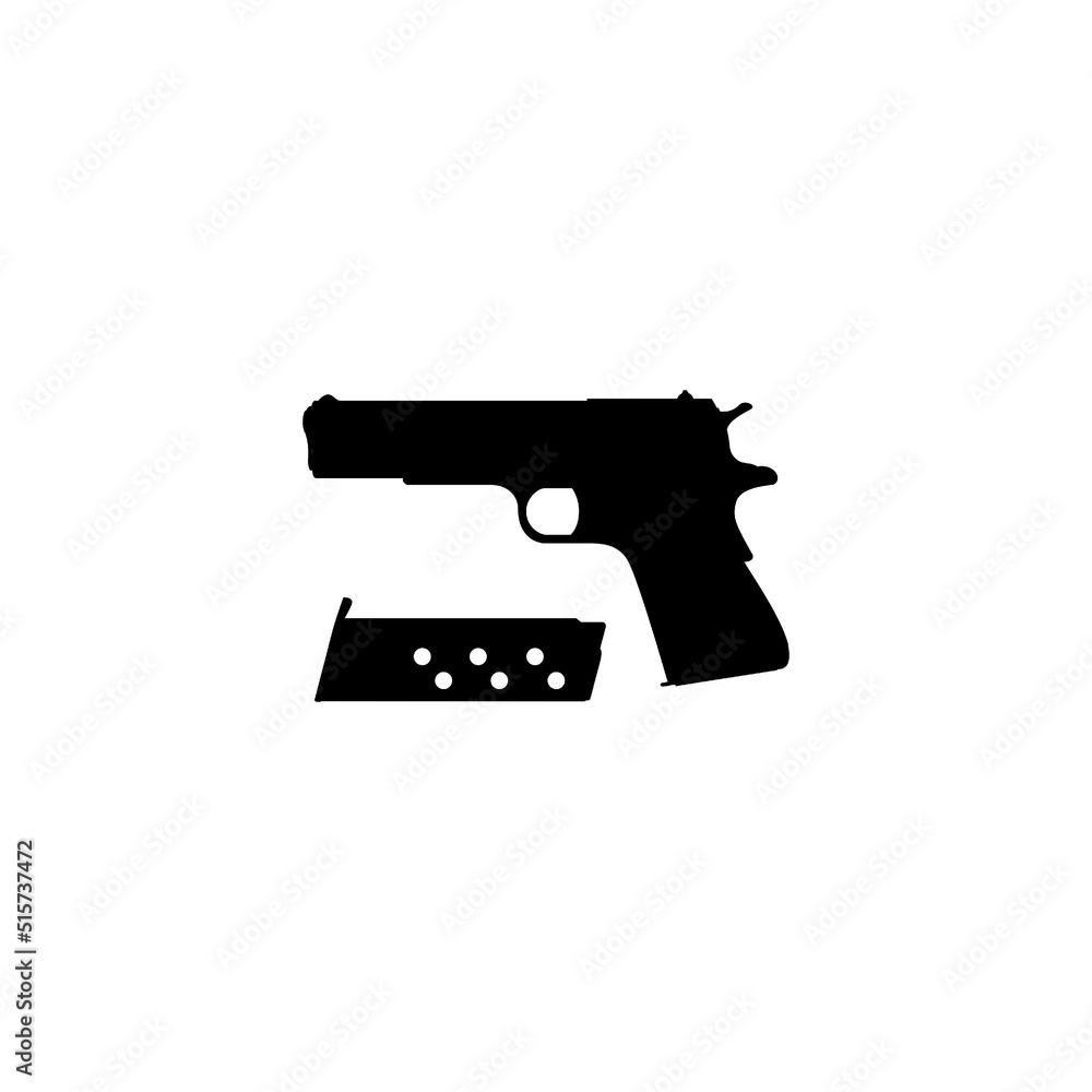 gun weapon vector icon illustration sign gun weapon vector icon illustration sign