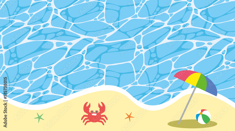 海 ビーチ プール 波 夏 背景イラスト 海 ビーチ プール 波 夏 背景イラスト