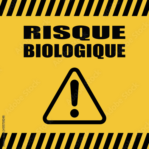 Logo risque biologique.