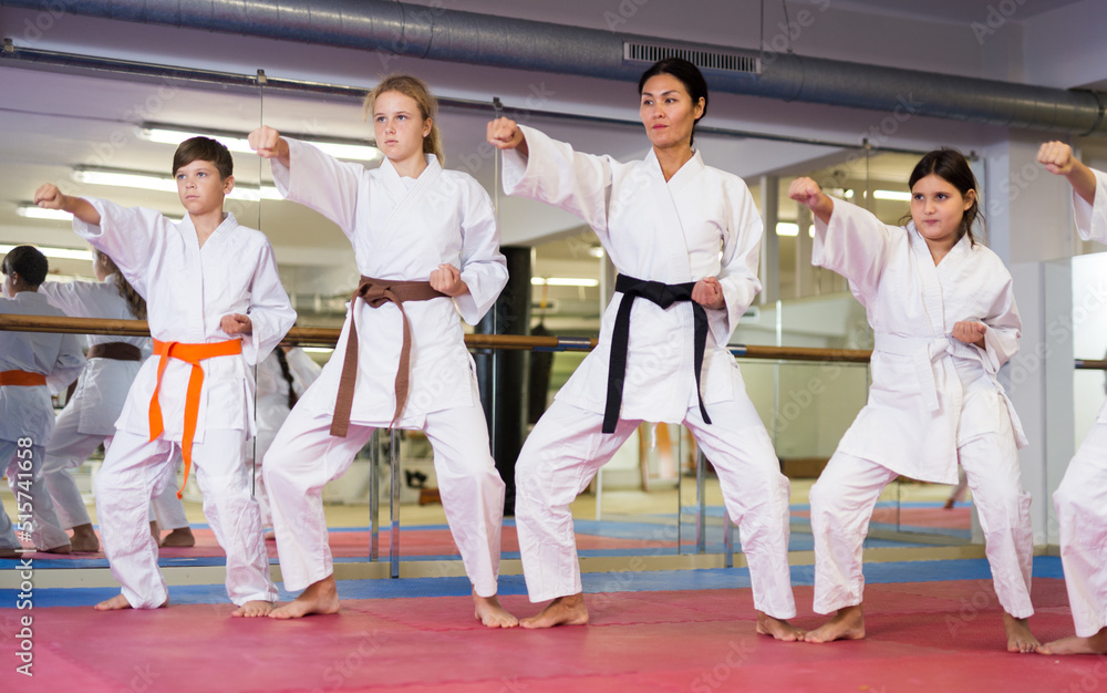 Teenager Children Wearing Karate