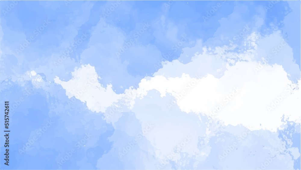 Obraz premium Blue watercolor background for textures backgrounds and web banners design