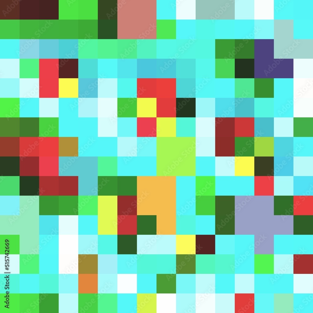 Colorful squares mosaic pixel background design Colorful squares mosaic pixel background design