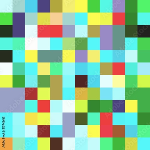 Colorful squares. Mosaic pixel background design