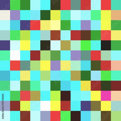 Colorful squares. Mosaic pixel background design