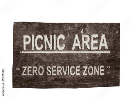old wooden sign  board