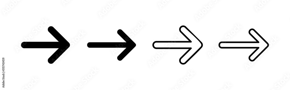 Arrow icon vector. Arrow sign and symbol for web design. Arrow icon vector. Arrow sign and symbol for web design.
