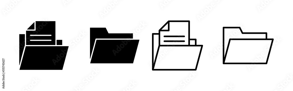 Folder icon vector. folder sign and symbol Folder icon vector. folder sign and symbol
