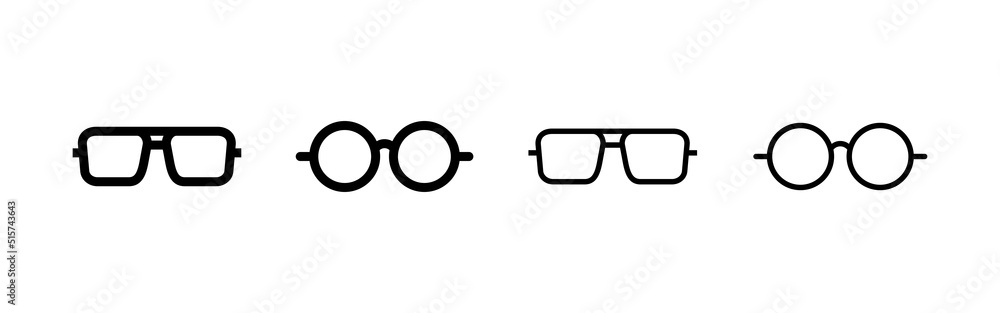 Glasses icon vector. Glasses sign and symbol Glasses icon vector. Glasses sign and symbol