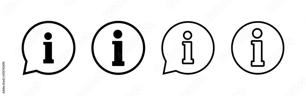 Info sign icon vector. about us sign and symbol. Faq icon Info sign icon vector. about us sign and symbol. Faq icon