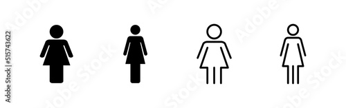Female icon vector. woman sign and symbol