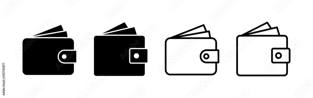 Wallet icon vector. wallet sign and symbol Wallet icon vector. wallet sign and symbol