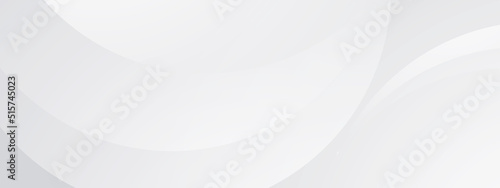 White gray satin texture that is white silver fabric silk panorama background. White abstract background vector. curve smooth modern wave texture with space background