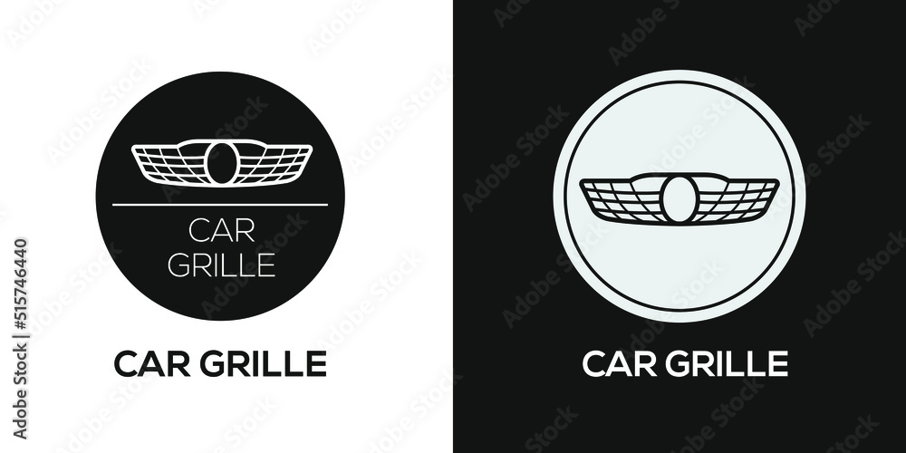 Obraz premium Creative (Car grille) Icon, Vector sign.