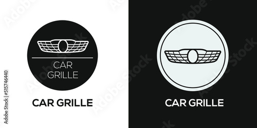 Creative (Car grille) Icon, Vector sign.