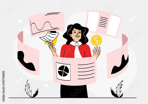 Concept of business data analysis and effective financial management