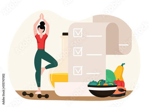 Diet plan concept