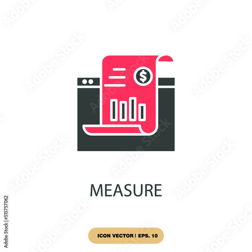 measure icons  symbol vector elements for infographic web