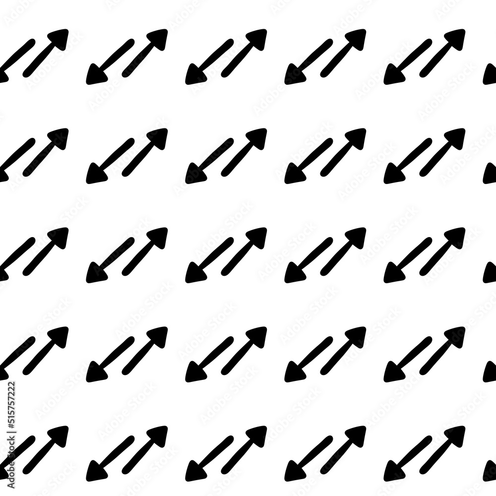 seamless pattern of arrow shape