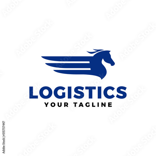 logistics logo vector design illustration