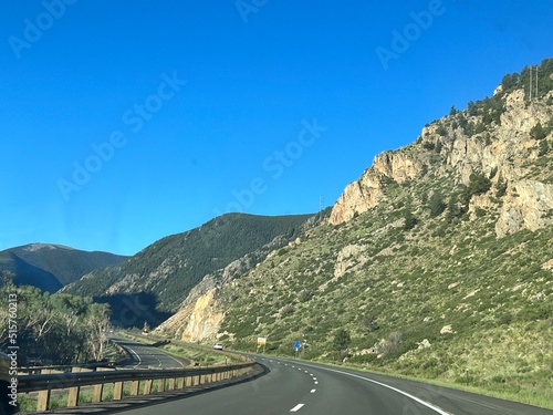 Rocky mountains and road trip