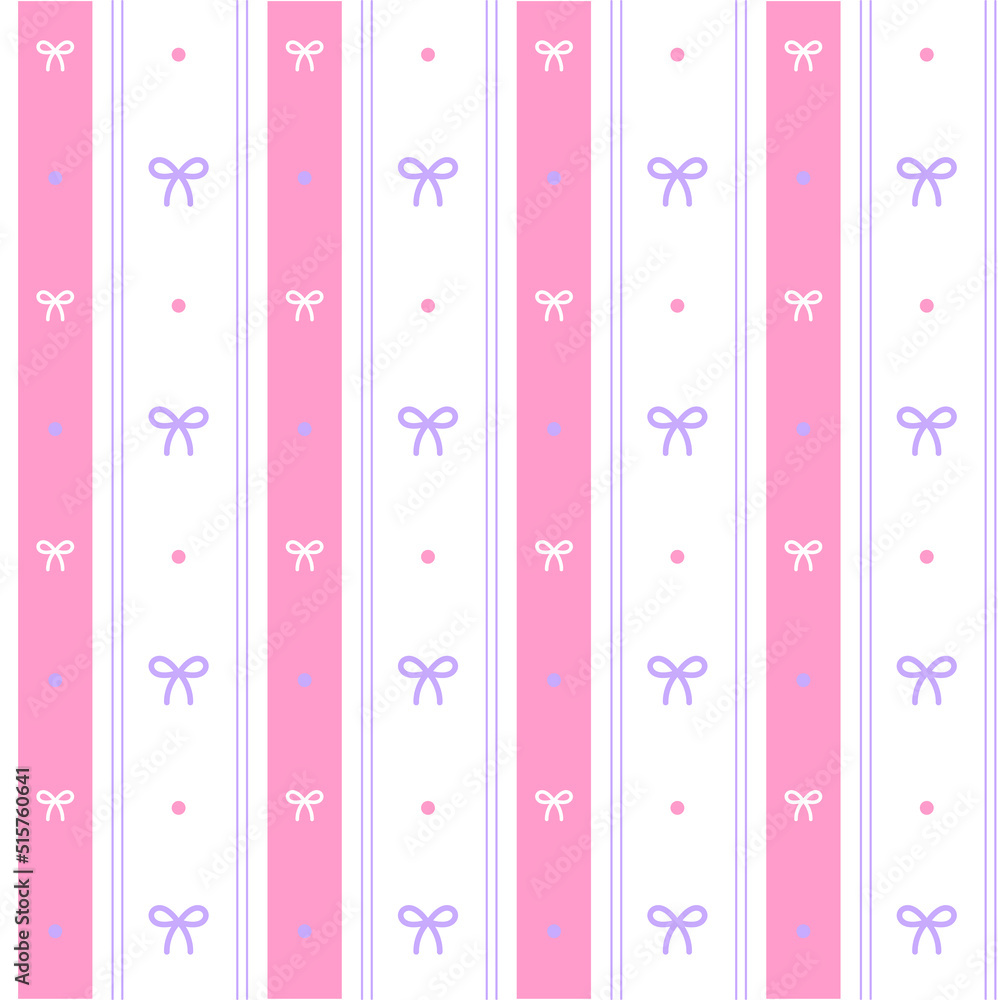 Purple Pink Pastel Ribbon Bow Present Gift Box Vertical Line Stripe Dot Dash Line Circle Seamless Pattern Vector Illustration Tablecloth, Picnic mat wrap paper, Mat, Fabric, Textile, Scarf Purple Pink Pastel Ribbon Bow Present Gift Box Vertical Line Stripe Dot Dash Line Circle Seamless Pattern Vector Illustration Tablecloth, Picnic mat wrap paper, Mat, Fabric, Textile, Scarf