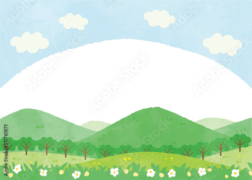 山の風景