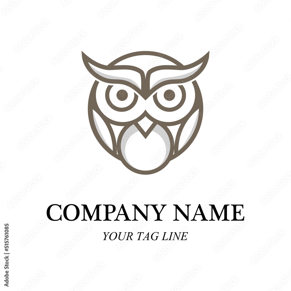 owl logo and symbol vector
