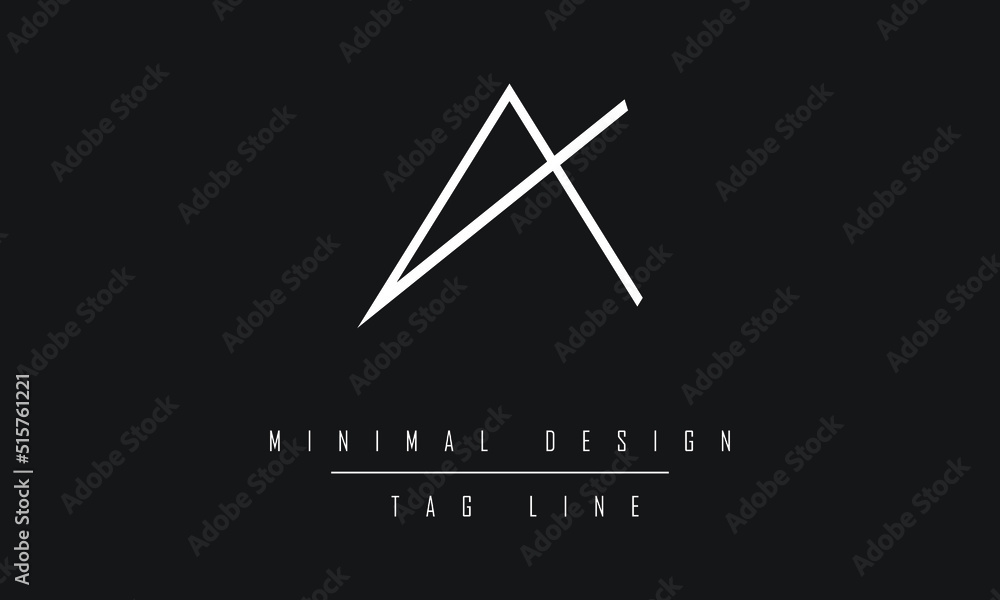 KA or AK Logo Design Vector Art Illustration KA or AK Logo Design Vector Art Illustration