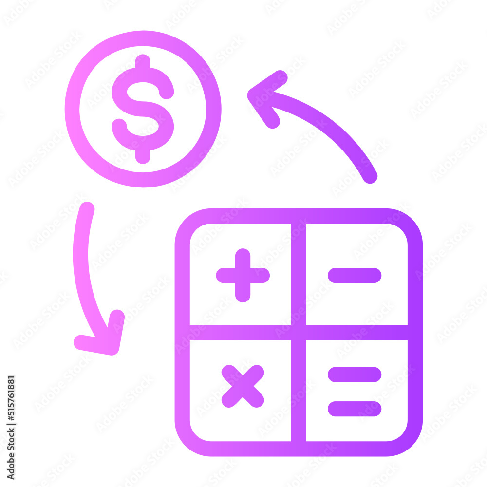 accounting gradient icon accounting gradient icon