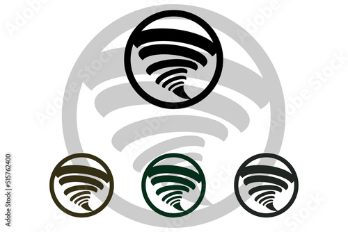 tornado free vector icon logo