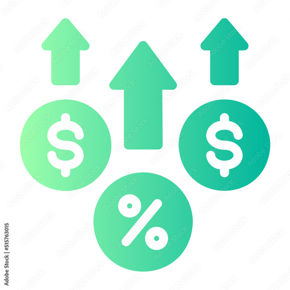 profit gradient icon profit gradient icon