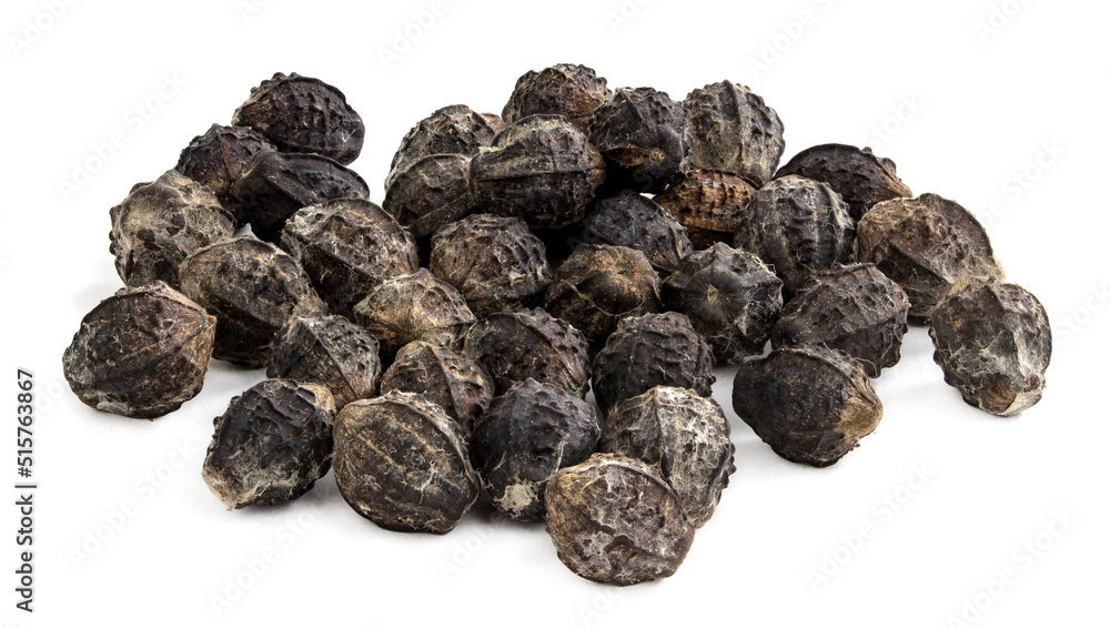 Flower seeds close-up on a white background Flower seeds close-up on a white background