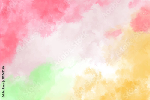 Watercolor rainbow brush stripes seamless pattern. Paintbrush lines texture for backdrop. Hand drawn paint strokes design artwork vector.   © esther
