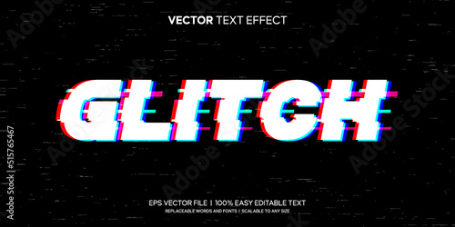 glitch error editable text effect