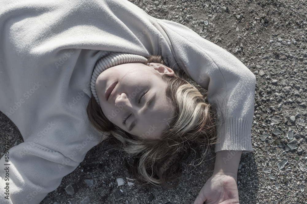 Murder on the road. The body of a teenage girl