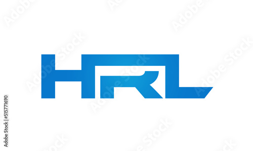 Connected HRL Letters logo Design Linked Chain logo Concept

 photo