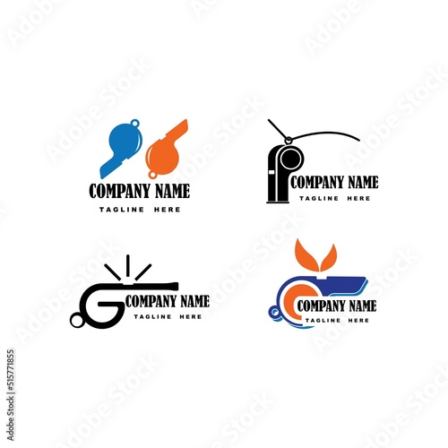 whistle icon logo vector