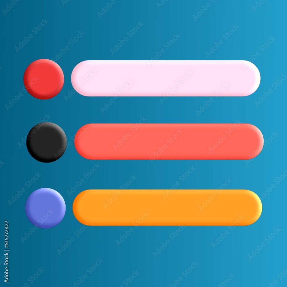 3D menu icons can be used for presentations 3D menu icons can be used for presentations
